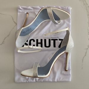 NWT SCHUTZ Rhinestone Heeled Sandals